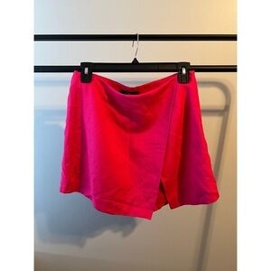 Lulu's Hot Pink Mini Skort Size Medium